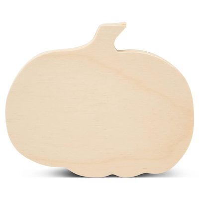 Chunky Wood Pumpkin Cutout 4 x 4-3/4-inch, Pack of 5 Rustic Pumpkin Tiered Tray Decor Fall Thanksgiving Decorations, by Woodpeckers