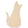 Chunky Cat Cutout 4 x 2-1/4-inch, Pack of 5 Halloween Wooden Cutouts, Wood Animal Crafts for Fall Tiered Tray Decor, by Woodpeckers view 1