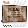 gaeruite Desk Signs for Office Funny Please Don't Let The Cats Out Or The Cops in Tin Sign Stuff for Teens Garage Signs Funny (Size : 30X40CM) view 1
