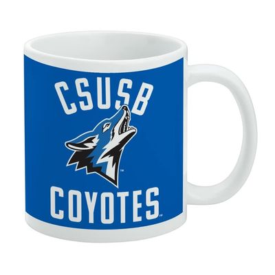California State University San Bernardino Coyotes Logo Ceramic Coffee Mug, Novelty Gift Mugs for Coffee, Tea and Hot Drinks, 11oz, White