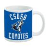 California State University San Bernardino Coyotes Logo Ceramic Coffee Mug, Novelty Gift Mugs for Coffee, Tea and Hot Drinks, 11oz, White view 1