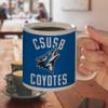 California State University San Bernardino Coyotes Logo Ceramic Coffee Mug, Novelty Gift Mugs for Coffee, Tea and Hot Drinks, 11oz, White view 4