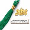 GradPlaza Matte Graduation Cap with Tassel Graduation hat for High School College Adult 2026 Emerald Green view 2