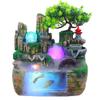 DYRABREST Desktop Rockery Fountain,Small Waterfall Landscape Countertop Decoration,Fish Tank with Led Light Atomizing Humidifier Effect,Suitable for Office Home Bedroom Type3 view 1