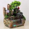 DYRABREST Desktop Rockery Fountain,Small Waterfall Landscape Countertop Decoration,Fish Tank with Led Light Atomizing Humidifier Effect,Suitable for Office Home Bedroom Type3 view 3