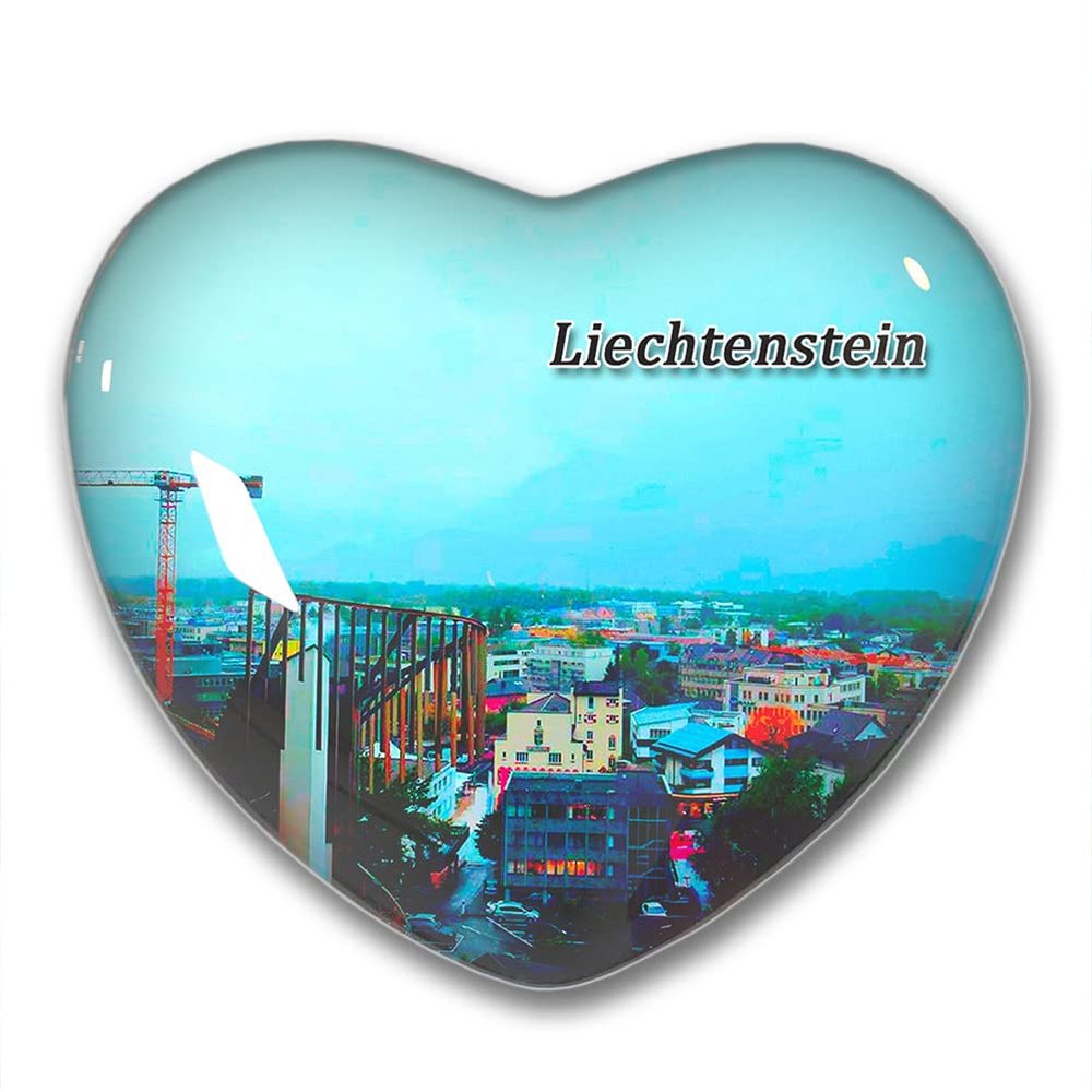 Liechtenstein Principality of Liechtenstein Fridge Magnets Sticker Kitchen Refrigerator Decoration Magnet Gift Heart Shape