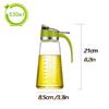KDLK Olive Oil and Vinegar Dispenser Cruet Bottles Oil Vinegar Bottle Dispenser Glass Olive Oil Bottle Leak-Proof Oil Bottle Transparent,with Scale Measurement High Capacity 530ML (Color : Green) view 2