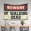 Bar Stuff for Man Cave Beware of Walking Dead Tapestry Wall Tapestry Large Custom Tapestry ( Size : 100X150CM ) view 3