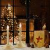Abeja 2 Pack Electric Window Candles Lights with Ivory Base and 2 Clear C7 Bulb (1 Spare Bulb), Plug in Christmas Window Candles Lamp for Your Christmas Window Candles Decoration view 3
