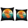 1962 Tee - 60 Year Old Retro Vintage 1962 60th Birthday Gift Throw Pillow view 3