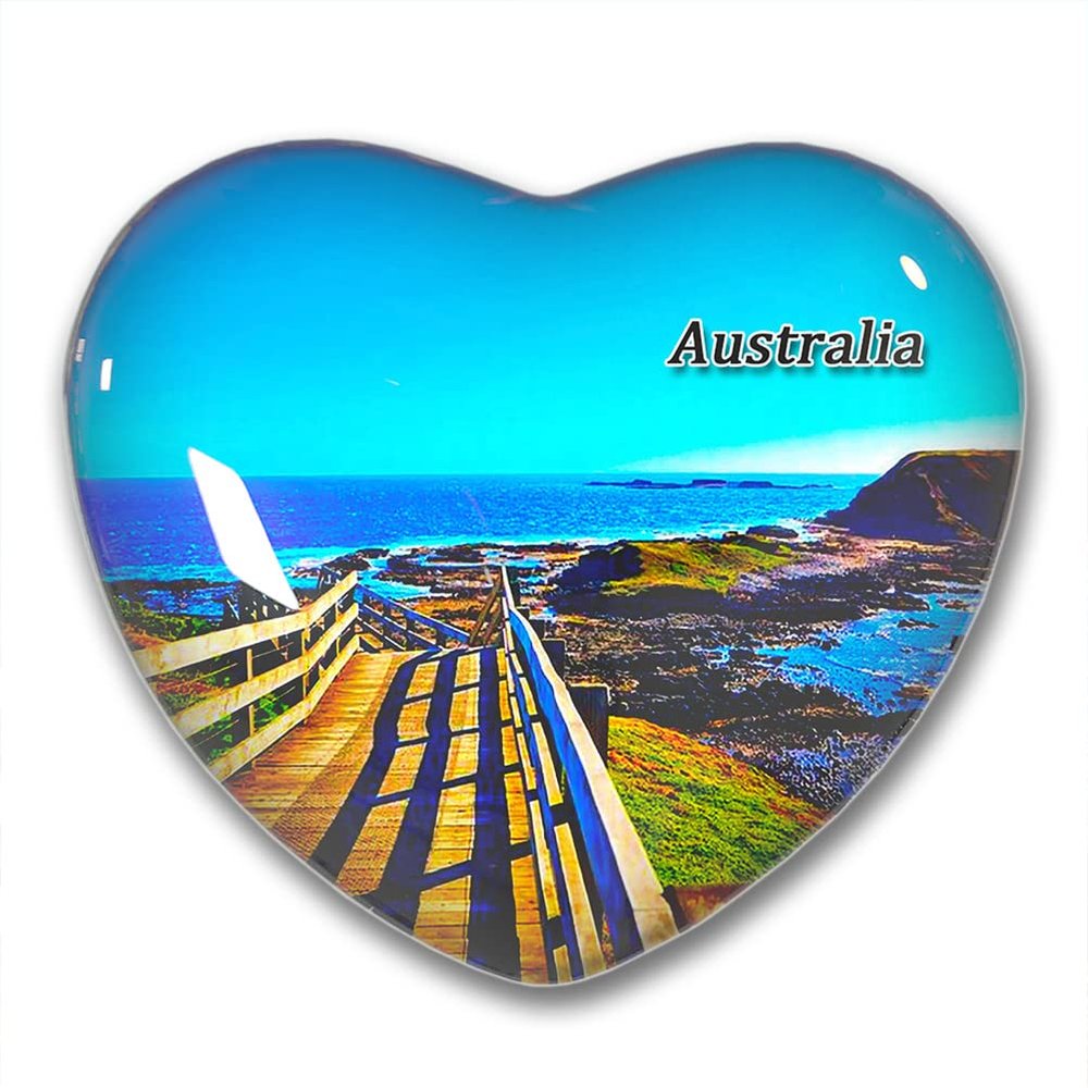 Australia Phillip Island Fridge Magnets Sticker Kitchen Refrigerator Decoration Magnet Gift Heart Shape