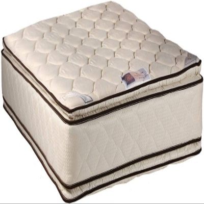 DS Solutions USA Coil Comfort Two-Sided Pillow Top King Size Mattress Only - Sleep System with Enhanced Cushion Support, Fully Assembled, Great for Your Back, Longlasting Comfort