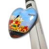 Panama Canal Fridge Magnets Sticker Kitchen Refrigerator Decoration Magnet Gift Heart Shape view 2