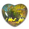 Azerbaijan Sheki District Church of Kish Fridge Magnets Sticker Kitchen Refrigerator Decoration Magnet Gift Heart Shape view 1