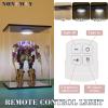 NONEMEY Clear Acrylic Display Case with Remote Control Light for Bearbrick, Dustproof Model Showcase Organizer Box, Display Case for Collectibles Bearbrick (9.87.916.5inch,252042cm) view 3
