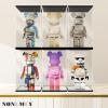 NONEMEY Clear Acrylic Display Case with Remote Control Light for Bearbrick, Dustproof Model Showcase Organizer Box, Display Case for Collectibles Bearbrick (9.87.916.5inch,252042cm) view 4