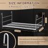 Amylove 4 Pieces 14.7 Inch Hanging Wire Shelf Organizer Closet Storage Shelves Hanging Wire Shelving Rack Accessories for Closet Pantry Storage Room Bathroom Organization, White view 2