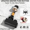 MCAMPAS Double Ignition Kit Universal Push Button Electronic Igniter with 450mm Spark Plug Wire | Compatible with Gas Fireplaces, Ovens, Heaters, Kitchen Appliances view 3
