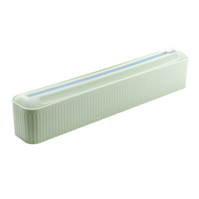 Food Dispensers,cling Film Cutter Plastic Wrap Dispenser Magnetic Plastic Wrap Dispenser For Kitchen Drawer,Hangable And Easily Fits In Drawer (Color : Vintage green)