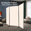 Room Divider 6FT Folding Privacy Screens, 3 Panel Partition Room Dividers w/Freestanding Design, Portable Wall Divider for Room Separtation, Fabric Screen Panel for Home Office Bedroom Dorm view 2