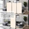 Room Divider 6FT Folding Privacy Screens, 3 Panel Partition Room Dividers w/Freestanding Design, Portable Wall Divider for Room Separtation, Fabric Screen Panel for Home Office Bedroom Dorm view 3