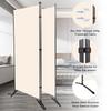 Room Divider 6FT Folding Privacy Screens, 3 Panel Partition Room Dividers w/Freestanding Design, Portable Wall Divider for Room Separtation, Fabric Screen Panel for Home Office Bedroom Dorm view 4
