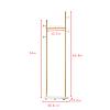 Smlttel Gold Clothing Rack With Shelves, Gold Coat Rack Freestanding with Marble Base, Coat Hanger Hat Tree Standing Clothes Racks for Boutique, Bedroom view 3