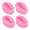 2.3 x 1.1 x 3.1in Fondant Mold,4PCS Silicone Mold, Drumstick Shape Baking Mold, Food Grade Silicone Mold, Heat Resistant and Durable Cooking Tool for DIY Cake Chocolate Fondant, silicone molds fo view 1