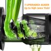 Cold PressJuicer,AMZCHEF Slow Masticating Juicer Machines with Reverse Function, High Juice Yield, Easy Clean with Brush,Recipes for High Nutrient Fruits and Vegetables, White(Updated) view 3