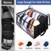 AOODA Wide Hat Storage for Baseball Caps, Large Capacity Hat Organizer for Closet Cap Holder Holds up to 40 Snapbacks, Black view 2