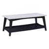 Powell Furniture Linon Pace Wood and Marble Coffee Table in Gray view 1