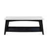 Powell Furniture Linon Pace Wood and Marble Coffee Table in Gray view 4