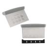 2Pcs Dough Pastry Scraper Cutter, Stainless Steel Scraper for Griddle Bench Scraper for Baking Scale with Measurement Scale and Cover view 1