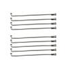 TRENDYBOY Bicycle Spokes 9G-10G Diameter 3.5mm-3.2mm J-Bend Sliver Color Motorcycle Spokes 304 Stainless Steel Material Round Body Electric Bike Spokes 145(Length 129mm) view 1