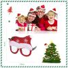 20Pcs Christmas Glasses and Headbands Christmas Hat Christmas Party Set, Christmas Party Supplies Xmas Decoration for Holiday Season Parties Favors, Christmas Photo Booth Props view 2