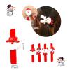 20Pcs Christmas Glasses and Headbands Christmas Hat Christmas Party Set, Christmas Party Supplies Xmas Decoration for Holiday Season Parties Favors, Christmas Photo Booth Props view 4