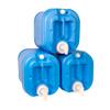 Valley Food Storage 5 Gallon Stackable Water Containers (3-Pack) | BPA-Free Food Grade Emergency Water Storage Jugs | Durable Prepper Water Supply for Camping, Survival Gear, Disaster Preparedness view 1