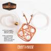 Craft A Brew - Clover Wort Immersion Chiller - For Home Brewing - Includes Copper Immersion Coil, Two Vinyl Tubing Leads, Hose Adapter, and Stainless Steel Worm Clamps - Made in USA - 5 Gallon view 2