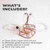 Craft A Brew - Clover Wort Immersion Chiller - For Home Brewing - Includes Copper Immersion Coil, Two Vinyl Tubing Leads, Hose Adapter, and Stainless Steel Worm Clamps - Made in USA - 5 Gallon view 3