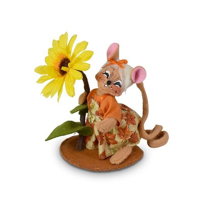 Annalee Mouse with Sunflower, 5in