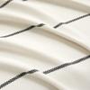 Lush Decor Farmhouse Boho Stripe Woven Tassel Yarn Dyed Cotton Coverlet, King, Ivory & Black view 3