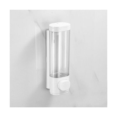 Plastic Manual Press Soap Dispenser Wall Mounted Soap Pump Dispenser Refillable Liquid Soap Dispenser for Bathroom Kitchen