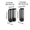 Plastic Manual Press Soap Dispenser Wall Mounted Soap Pump Dispenser Refillable Liquid Soap Dispenser for Bathroom Kitchen view 2