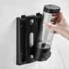 Plastic Manual Press Soap Dispenser Wall Mounted Soap Pump Dispenser Refillable Liquid Soap Dispenser for Bathroom Kitchen view 3