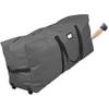 ProPik Rolling Christmas Tree Storage Bag, Fits Up to 7.5 Ft. Tall Disassembled Holiday Tree, 22" x 16" x 50", Large Heavy Duty Xmas Storage Container with 2 Wheels & Handles, 600D Oxford (Gray) view 1