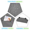 ProPik Rolling Christmas Tree Storage Bag, Fits Up to 7.5 Ft. Tall Disassembled Holiday Tree, 22" x 16" x 50", Large Heavy Duty Xmas Storage Container with 2 Wheels & Handles, 600D Oxford (Gray) view 4