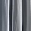 Lush Decor Sheer Grommet Curtains With Insulated Blackout Lining, Window Curtain Panels, Pair, 38"W x 84"L, Black - Curtain With Sheer Overlay, Elegant Blackout Curtains for Bedroom view 3