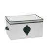 Household Essentials Ornament Storage Chest with 24 Pockets, Green view 1