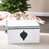 Household Essentials Ornament Storage Chest with 24 Pockets, Green view 4