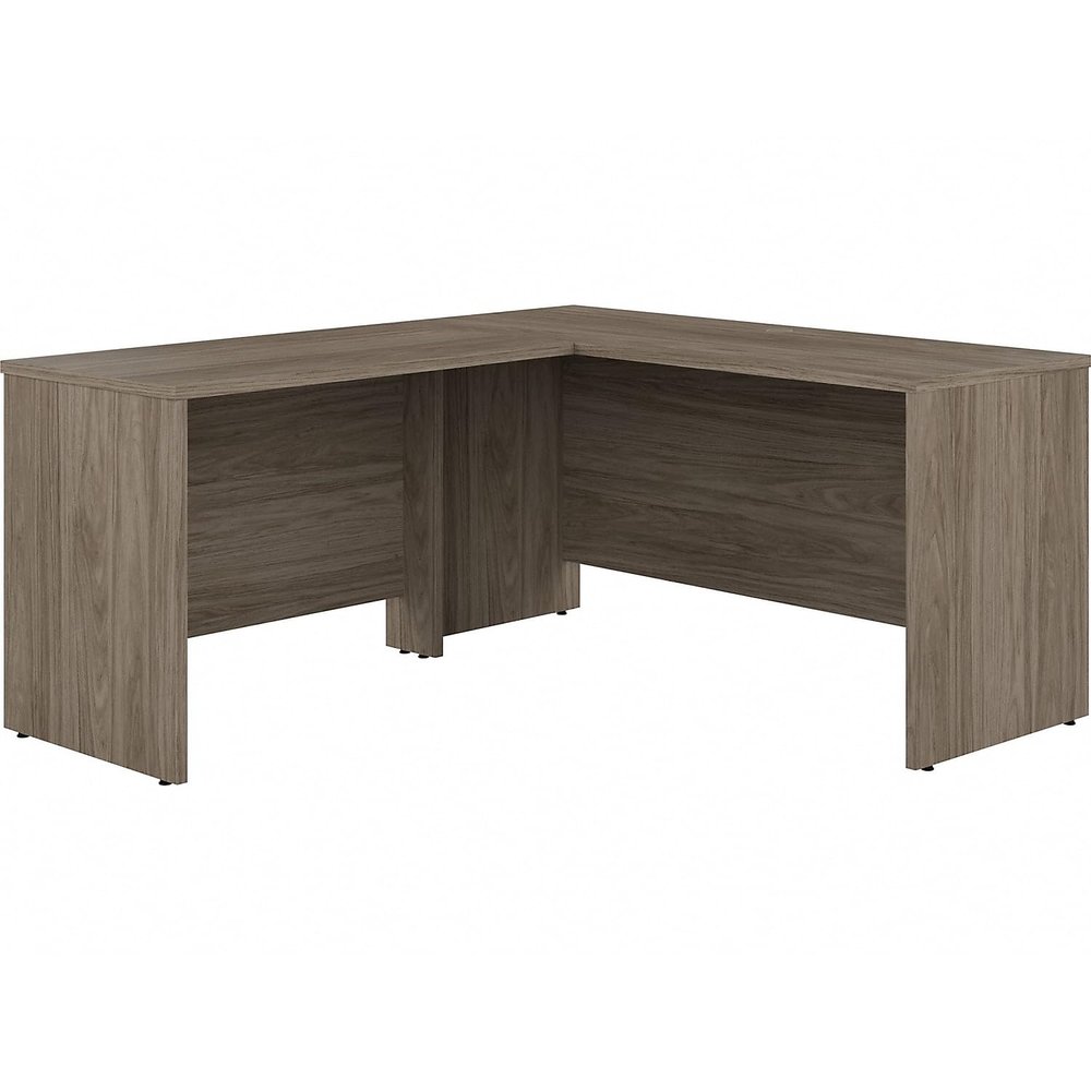 Bush Business Furniture Studio C 60W x 24D L Shaped Desk with 42W Return in Modern Hickory